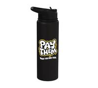 Pay Them What You Owe Them - Vintage Women Equal Pay Stainless Steel Insulated Water Bottle