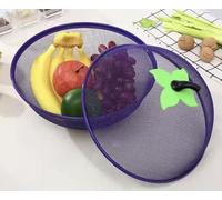 paya Fruit Bowl, RED Apple Shape Mesh Fruit Basket, Fruit Bowl with Lid, Durable Metal Wire Fruit Bowls for The Kitchen, Decorative Fruit Basket for Fruits, Vegetables, and Snacks (Purple)