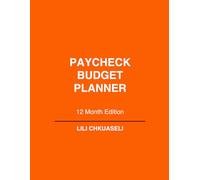 Paycheck Budget Planner: Monthly Income, Expenses & Savings Tracker | Simple Budgeting Workbook