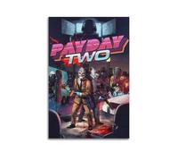 Payday 2 Video Game Poster Poster Decorative Painting Canvas Wall Posters And Art Picture Print Modern Family Bedroom Decor Posters 24x36inch(60x90cm)