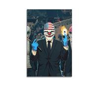 Payday 2 Video Game Poster Poster Decorative Painting Canvas Wall Posters And Art Picture Print Modern Family Bedroom Decor Posters 24x36inch(60x90cm)
