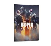 Payday 2 Video Game Poster4 Poster Decorative Painting Canvas Wall Posters And Art Picture Print Modern Family Bedroom Decor Posters 24x36inch(60x90cm)