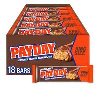PayDay Chocolatey Peanut Caramel King Size bar, Chocolatey Payday 18 Count (Pack of 1)