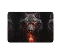 PAYDYLONA Bad Boy Red Wolf Printed Front Doormat - Welcome Mat for Indoor and Outdoor Use, Porch Rug, 16x24 Inch