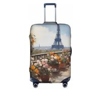PAYDYLONA Beautiful Eiffel Tower Printed Travel Luggage Cover-Scratch-Resistant,Waterproof & Dustproof, a Must-Have Travel EssentialXL