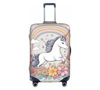 PAYDYLONA Beautiful Rainbows and Unicorns Printed Travel Luggage Cover-Scratch-Resistant,Waterproof & Dustproof, a Must-Have Travel EssentialXL