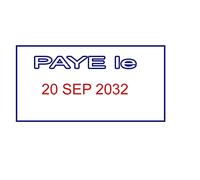 Paye LE Dater Stamp Self Ink Rubber Stamp Size - 41 x 24 mm