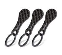 Payivsve 3 Pack Carbon Shopping Trolley Keys | Fob Keyring for Front Loader Trolleys