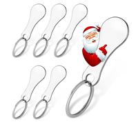 Payivsve Shopping Trolley Release Key Chains | 6 Stainless Steel Shopping Trolley Tools with Key Rings
