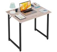 PayLessHere 80 CM Computer Desk,Office Desk with Metal Frame,Modern Simple Style for Home Office Study,Writing for Small Space,Nature