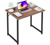 PayLessHere 80 CM Computer Desk,Office Desk with Metal Frame,Modern Simple Style for Home Office Study,Writing for Small Space,Vintage