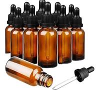 Paylesshub 30x 60ml Dropper Bottle, Refillable Amber Glass Bottles with Glass Pipette, Bottles for Essential Oils Perfumes Aromatherapy Chemistry Lab Chemicals, Massage, Makeup, Mixing, Travel