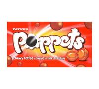 Paynes Poppets Chewy Toffee Covered in Milk Chocolate 40g Case of 36