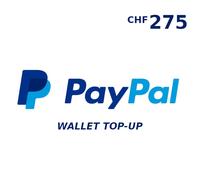 PayPal Wallet CHF 275 Top Up
