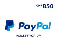 PayPal Wallet CHF 850 Top Up
