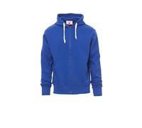 Payper Portland Men's Hooded Sweatshirt, Long Sleeve, Cotton Blend, Zip, Zip, Ribbed Waist, Elastic, Grey
