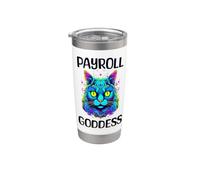 Payroll Goddess Human Resources Finance Funny Timesheet Stainless Steel Insulated Tumbler