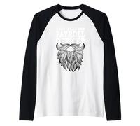 Payroll Specialist Finance Best Bearded Payroll Officer Raglan Baseball Tee