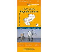Michelin Regional Map Pays de la Loire 517 – Road & Tourist Map 1:200,000
