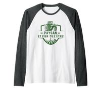 Paysan et Fier de l’être Design Humour Agricole Fermier Raglan Baseball Tee