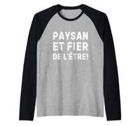 Paysan Et Fier De L'être Pour Les Agriculteurs Engagés Raglan Baseball Tee