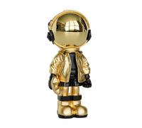 Paytonture Figurine Statue Mini Astronaut Sculpture Spaceman Decor,Sculptures Home Decor,Resin Arts Gold Shelf Decoration,Table Decor,Small Spaceman Figure Ornament Give Gifts(Gold)