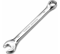 PaYuanRaoTi 17mm Ratcheting Combination Wrench, Heavy-Duty Chrome Vanadium Steel with 12-Point Box End, 72-Tooth Mechanism, Professional Scaffold Spanner 17mm / Rigger Jigger for Automotive & Repair