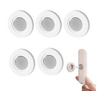 PaYuanRaoTi 5PCS Magnetic Remote Control Holder Wall Mount, Super Strong Adhesive Remote Holder Wall Mounted Organizer, Space-Saving Wall Remote Control Holder for TV, AC, Fan