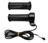 PaYuanRaoTi E Bike Full Twist Throttle 3 Pin 12V-72V Electric Bike Throttle Grip Pair Waterproof Connector Ebike Throttle Handlebar Speed Control Grip for Scooter Electric Bicycle Accessories Black