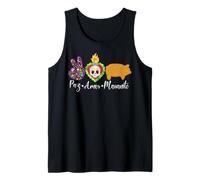 Paz, Amor Y Marranito Pan Dulce De Muerto Tank Top