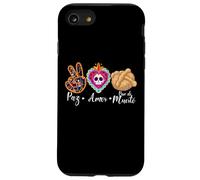 Paz, Amor Y Pan Dulce Dia de Los Muertos Sugar Skull Case for iPhone SE (2020) / 7 / 8