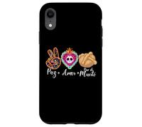 Paz, Amor Y Pan Dulce Dia de Los Muertos Sugar Skull Case for iPhone XR