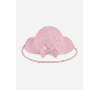 Paz Rodriguez Baby Girls Cotton Hat with Bow in Pink - Pink - 6 Mths