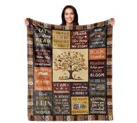 PAZISOL Book Lovers Gifts, Gifts for Book Lovers Women, Bookish Gifts for Readers, Book Club Gifts Ideas, for Book Lover, Librarian Bookworm Gift, Reading Book Themed Gifts 60"X50" Blanket