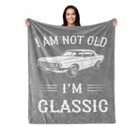 PAZISOL Gifts for Men, Funny Birthday Gifts for Him, Best Older Men Gift Ideas, Unique Gag Present for Elderly People Father Grandpa Dad Husband Uncle, Retirement Present for Man 60"X50" Blankets