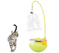 PAZ'S GIFT Interactive Cat Toy, 3-in-1 Teaser with Rolling Ball Track, Catnip Dancer for Indoor Cats