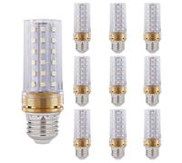 PAZWAHF LED Light Bulb,12W 20W 24W 3000K Warm White 6000K Daylight White, 1000-2000 Lumens, E27 Base Non-Dimmable LED Light Bulb, Standard Replacement,10-Pack(gold)