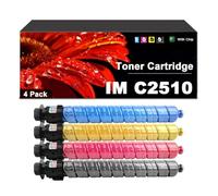 Pazyioltyor Compatible IM C2510 842561/4/3/2 Toner Cartridge Multicolor
