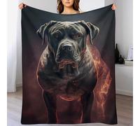 PAZZK Cane Corso Blanket Throw Collection - Flannel Sofa Versatile Blanket Gift Fluffy Soft Throw for Bed And Couch Travel For Kids Girls（150×200cm）