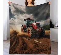 Tractor Throw Blanket for Bedroom Living Room, Plush Bed Blanket, Super Soft Comfortable Bedding Sofa Throw for Boys Girls, Flannel Blanket Fuzzy Blankets,（140×180cm）