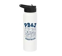 PB&J Spread The Love Peanut Butter Jelly Sandwich Lover Stainless Steel Insulated Water Bottle