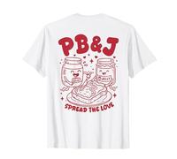 PB&J Spread The Love Peanut Butter Jelly Sandwich Lover T-Shirt