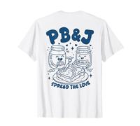 PB&J Spread The Love Peanut Butter Jelly Sandwich Lover T-Shirt