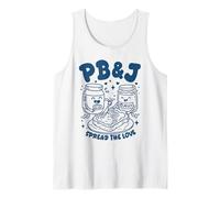 PB&J Spread The Love Peanut Butter Jelly Sandwich Lover Tank Top