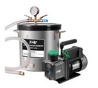 PB Motor Tech BMT PB Motor Tech 3 Gallon Vacuum Chamber Kit with 4.5CFM Vacuum Pump, Tempered Glass Lid Vacuum Chamber and 38 Micron Vacuum Pump Kit, No Oil Included, Perfect for Wood Stabilization