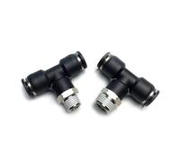 PB Pneumatic Quick Connector N1/8 "1/4" 3/8 "1/2" Thread Tee British Pipe 5/32 1/4 5/16 1/2 PU Hose 1Pcs(PB 5l16-N04(NPT1l2))