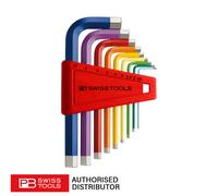 PB Swiss 210.H-10 RB 9 Piece RainBow Hex Key Set 1.5-10mm