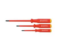 PB Swiss Tools 3 Piece Fully Insulated SwissGrip Phillips Screwdriver Set