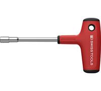 PB Swiss Tools Cross Handle Bit Holder PB 1254.10-100 | 100% Swiss Made | Cross Handle Screwdriver with Magnetic Stainless Steel Bit Holder for C6 and E6 (1/4 Inch) Precision Bits, Blade Length 100 mm