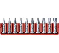 PB Swiss Tools Full BitBlock PB C6.703 with 10 C6 1/4" PrecisionBits | 100% Swiss Made | Bits can be pushed out sideways or upwards